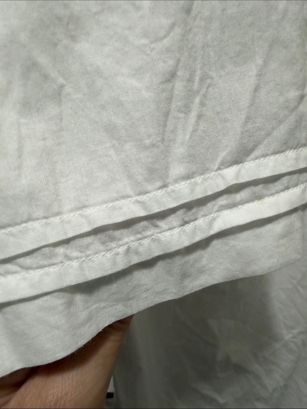Tommy Bahama White Cotton Top with Brown Label and Embroidery - Picture 5 of 16